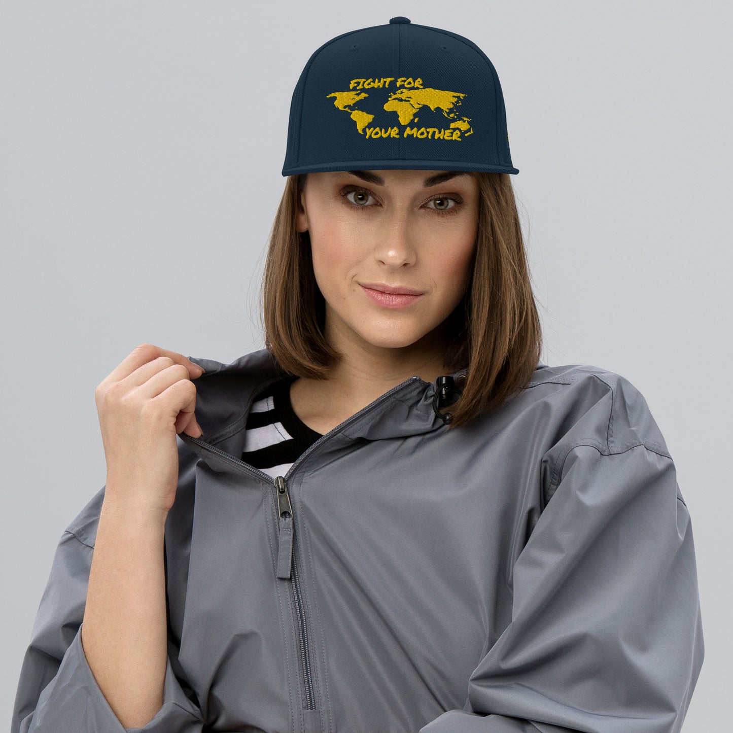 BEE SOUL WISDOM - FIGHT FOR YOUR MOTHER - YELLOW - SNAPBACK HAT