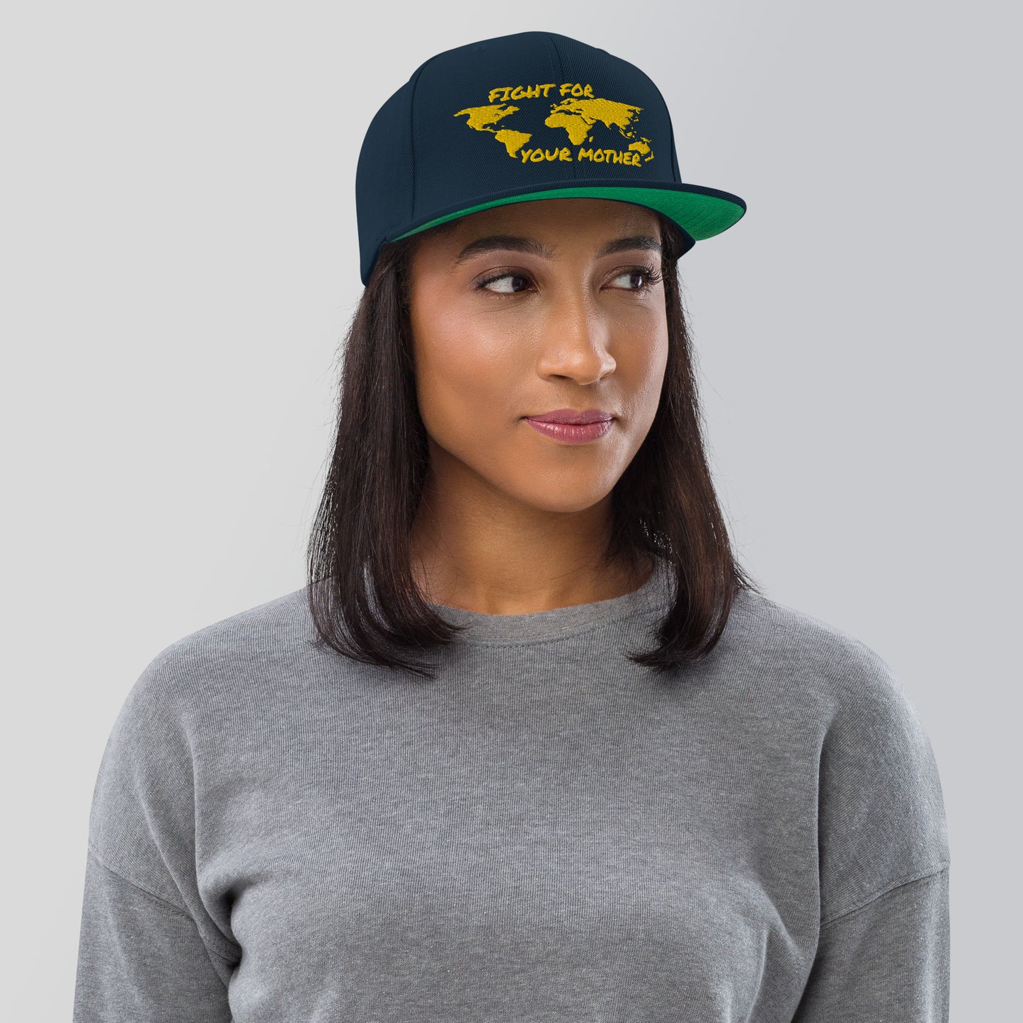 BEE SOUL WISDOM - FIGHT FOR YOUR MOTHER - YELLOW - SNAPBACK HAT