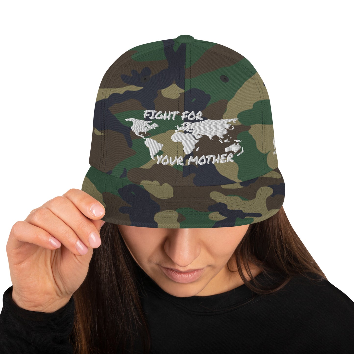 FOREST SOUL WISDOM - FIGHT FOR YOUR MOTHER - WHITE - SNAPBACK HAT