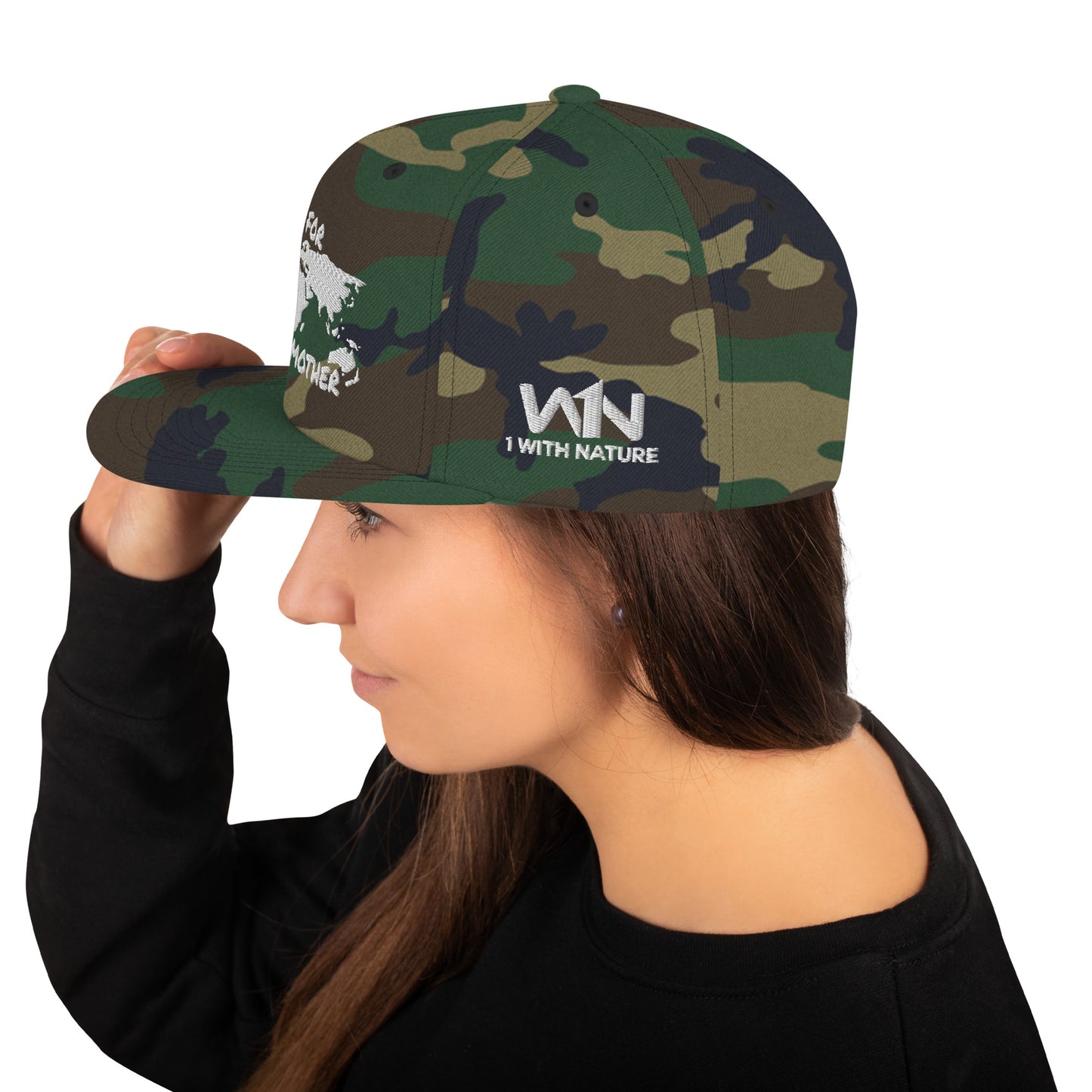 FOREST SOUL WISDOM - FIGHT FOR YOUR MOTHER - WHITE - SNAPBACK HAT