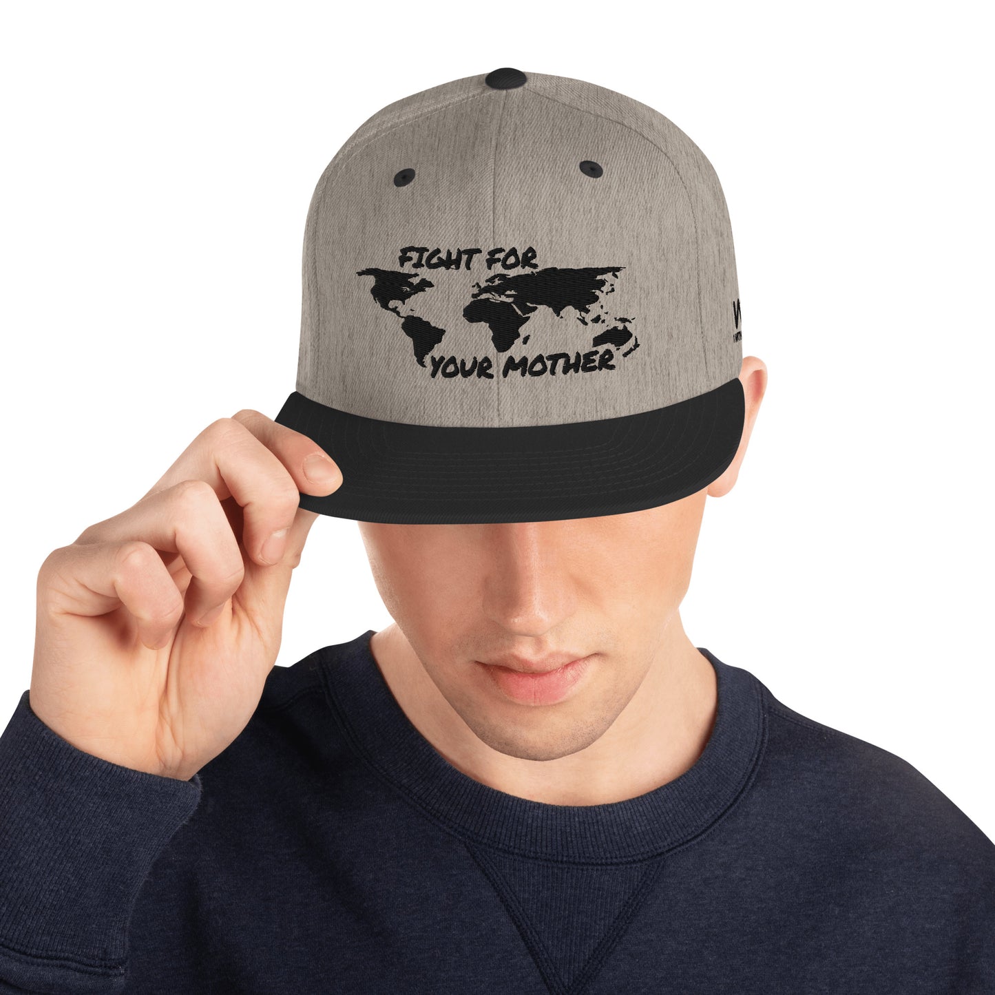BEE SOUL WISDOM - FIGHT FOR YOUR MOTHER - BLACK - SNAPBACK HAT