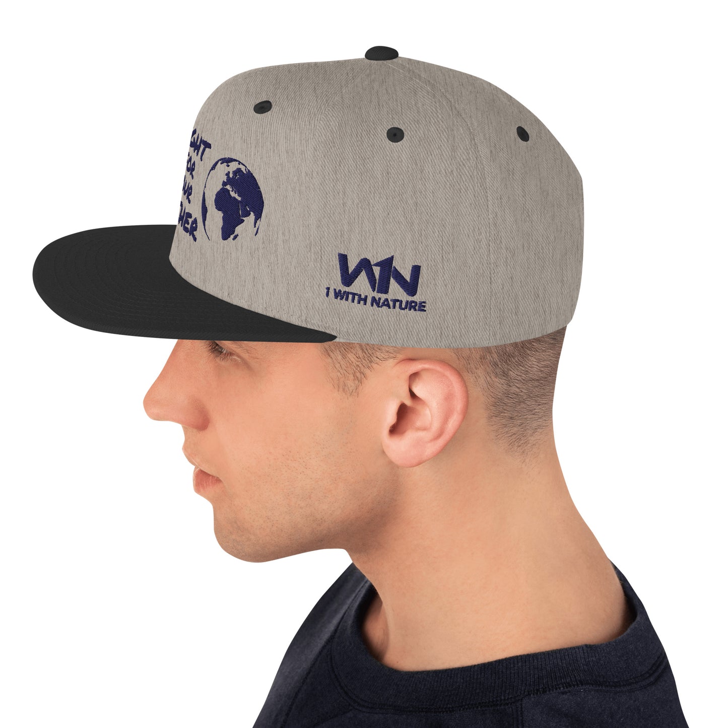 OCEAN HEART WISDOM - FIGHT FOR YOUR MOTHER - BLUE - SNAPBACK HAT