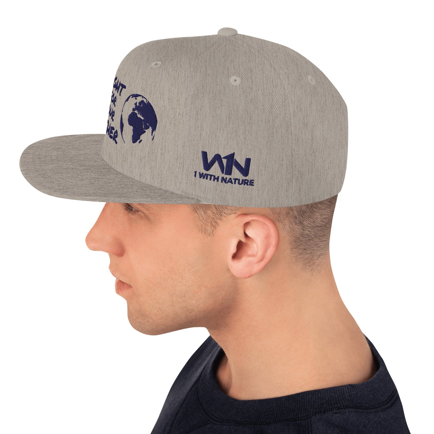 OCEAN HEART WISDOM - FIGHT FOR YOUR MOTHER - BLUE - SNAPBACK HAT