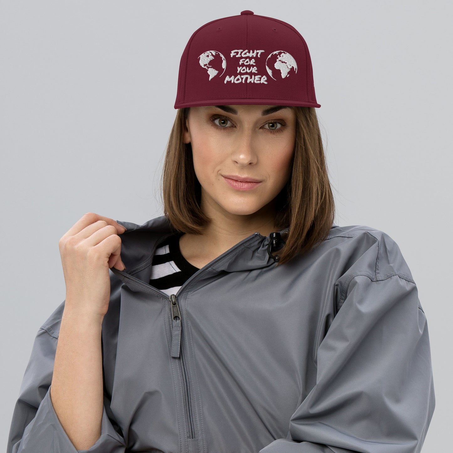 FOREST HEART WISDOM - FIGHT FOR YOUR MOTHER - WHITE - SNAPBACK HAT