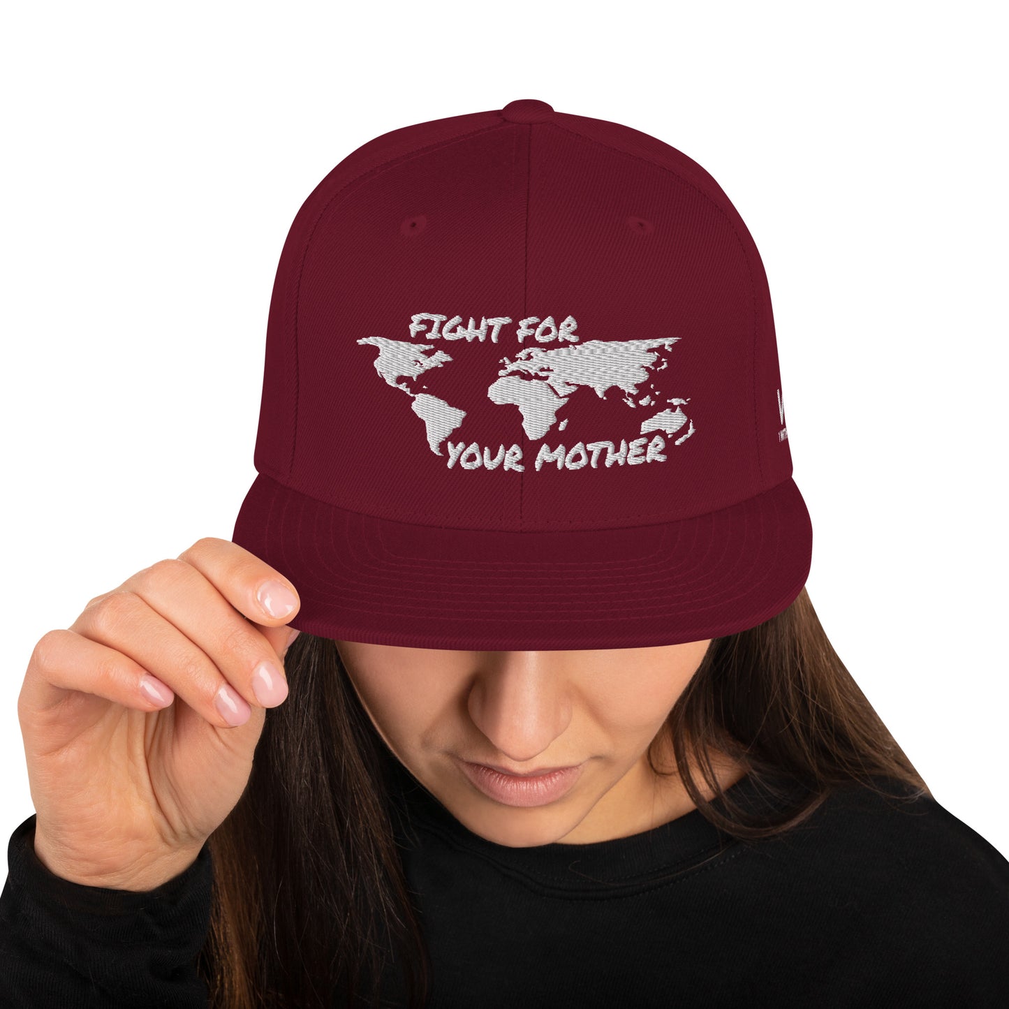 FOREST SOUL WISDOM - FIGHT FOR YOUR MOTHER - WHITE - SNAPBACK HAT