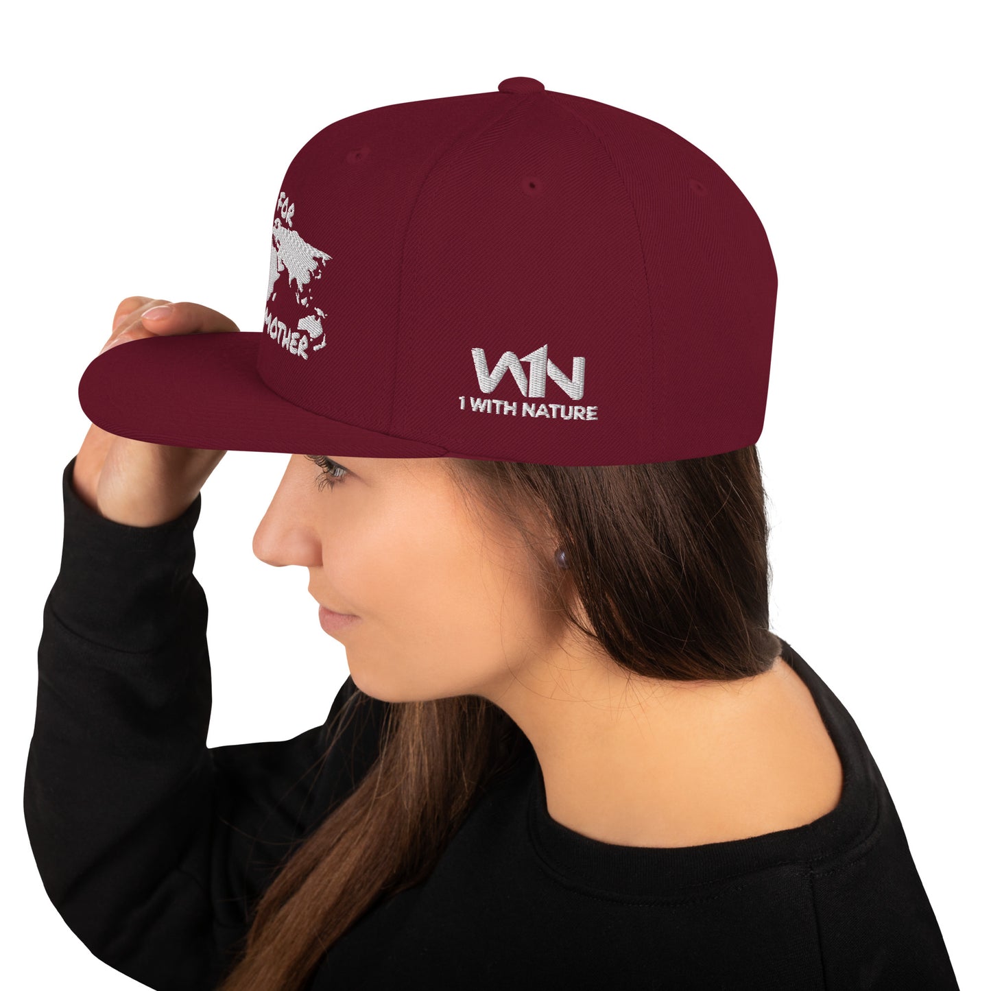 FOREST SOUL WISDOM - FIGHT FOR YOUR MOTHER - WHITE - SNAPBACK HAT