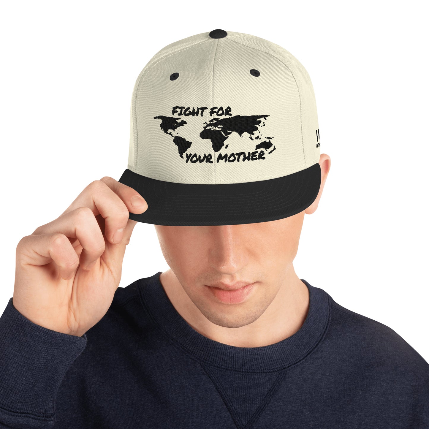 BEE SOUL WISDOM - FIGHT FOR YOUR MOTHER - BLACK - SNAPBACK HAT