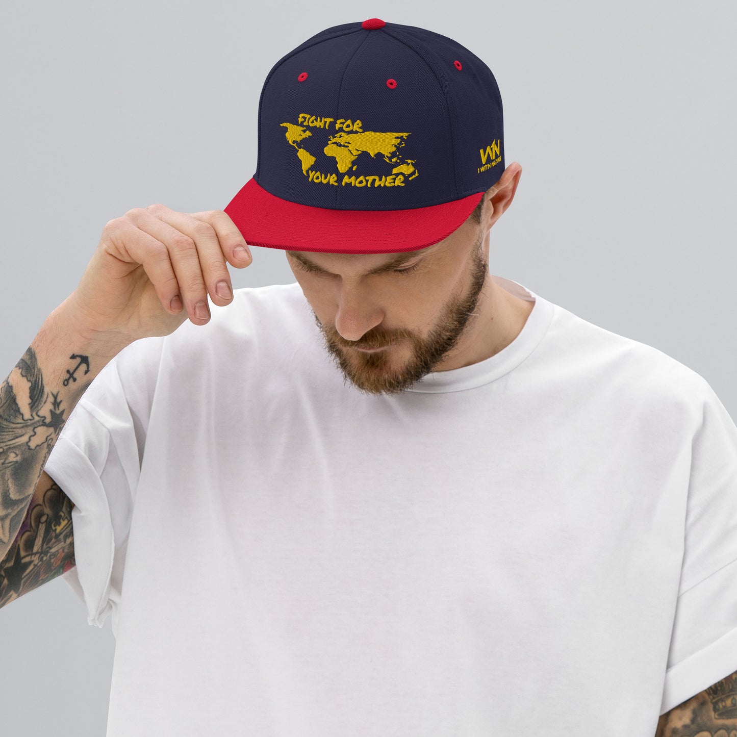 BEE SOUL WISDOM - FIGHT FOR YOUR MOTHER - YELLOW - SNAPBACK HAT