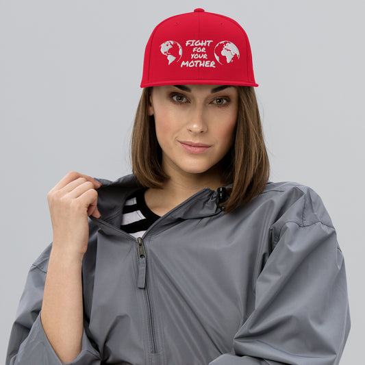 FOREST HEART WISDOM - FIGHT FOR YOUR MOTHER - WHITE - SNAPBACK HAT