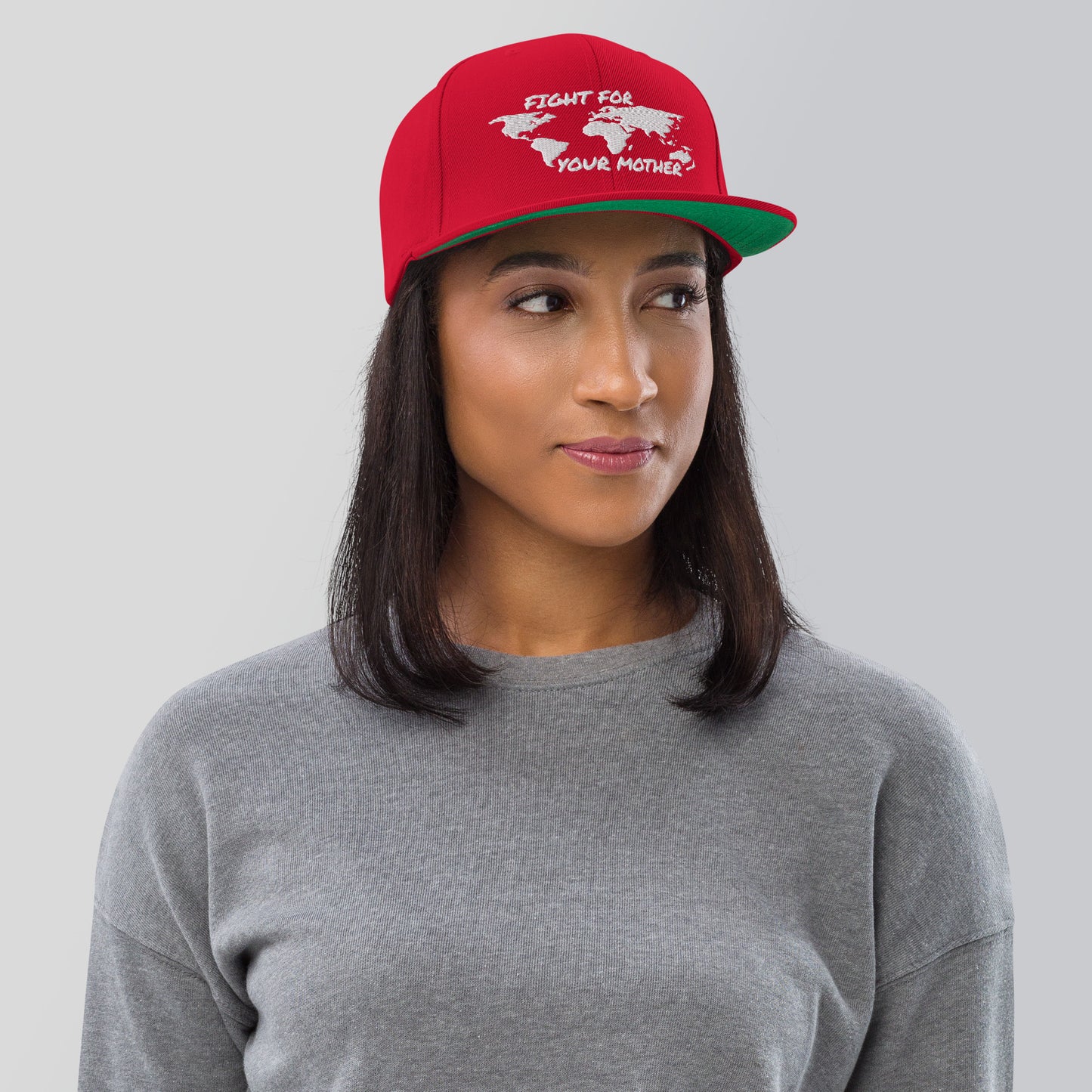 FOREST SOUL WISDOM - FIGHT FOR YOUR MOTHER - WHITE - SNAPBACK HAT