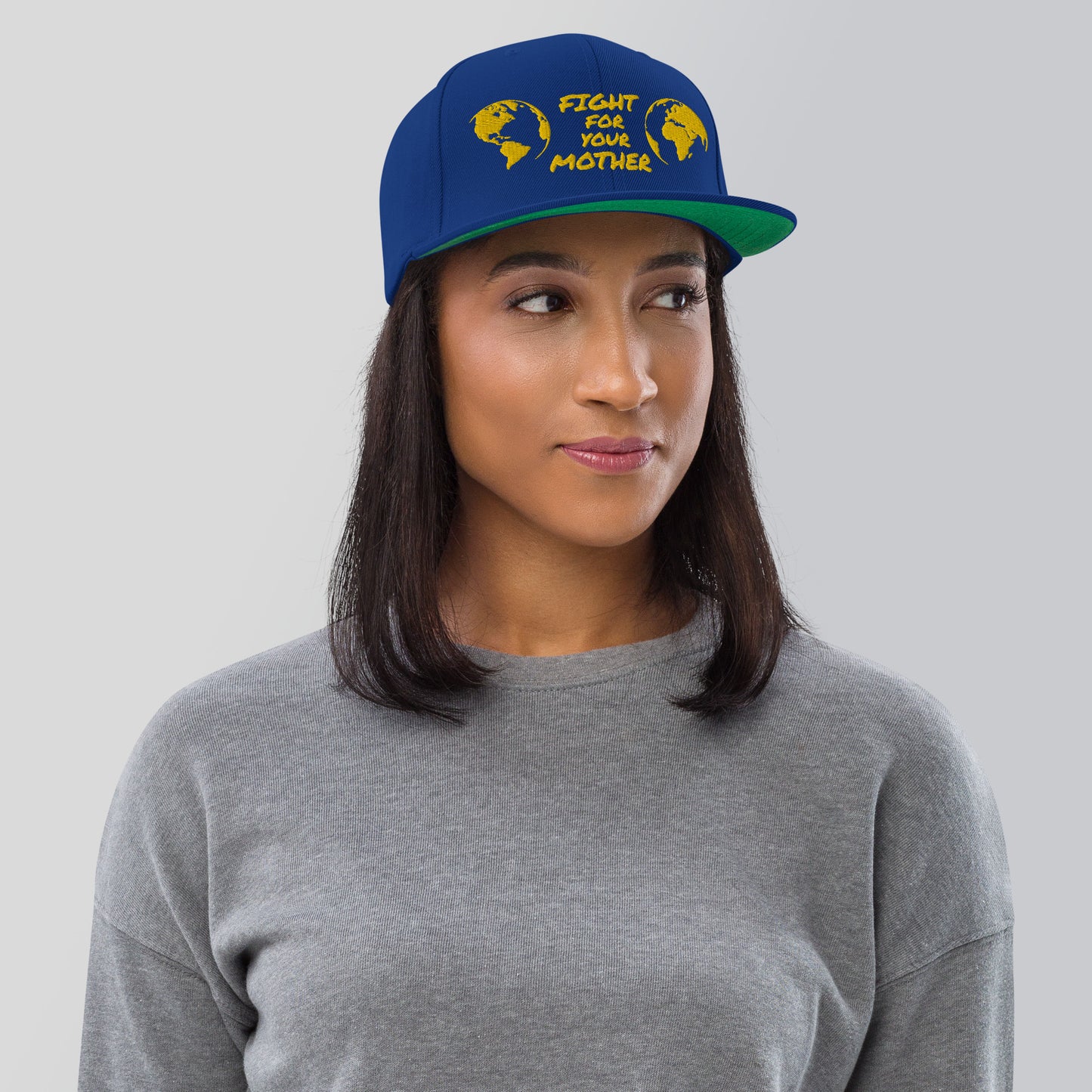 BEE HEART WISDOM - FIGHT FOR YOUR MOTHER - YELLOW - SNAPBACK HAT