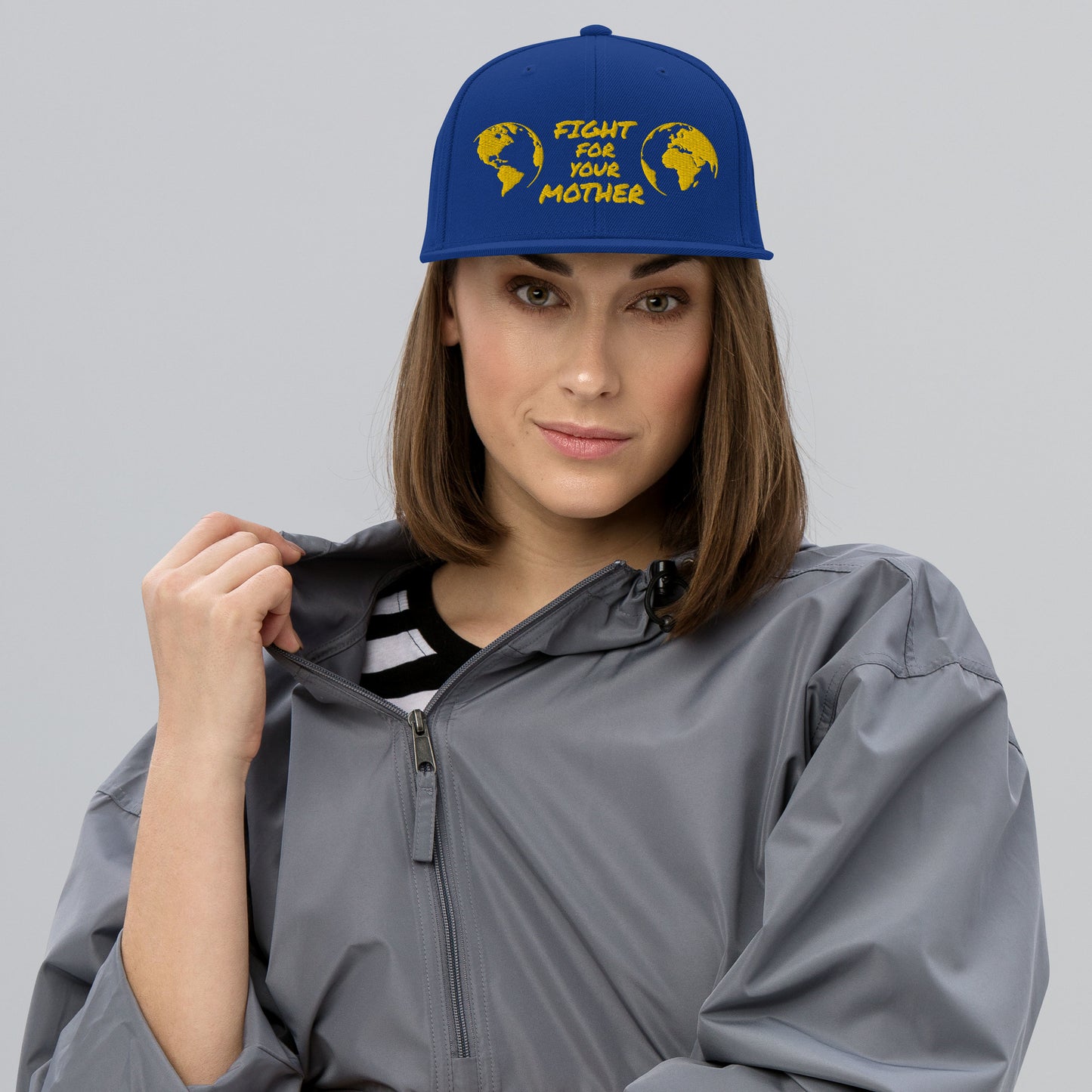 BEE HEART WISDOM - FIGHT FOR YOUR MOTHER - YELLOW - SNAPBACK HAT
