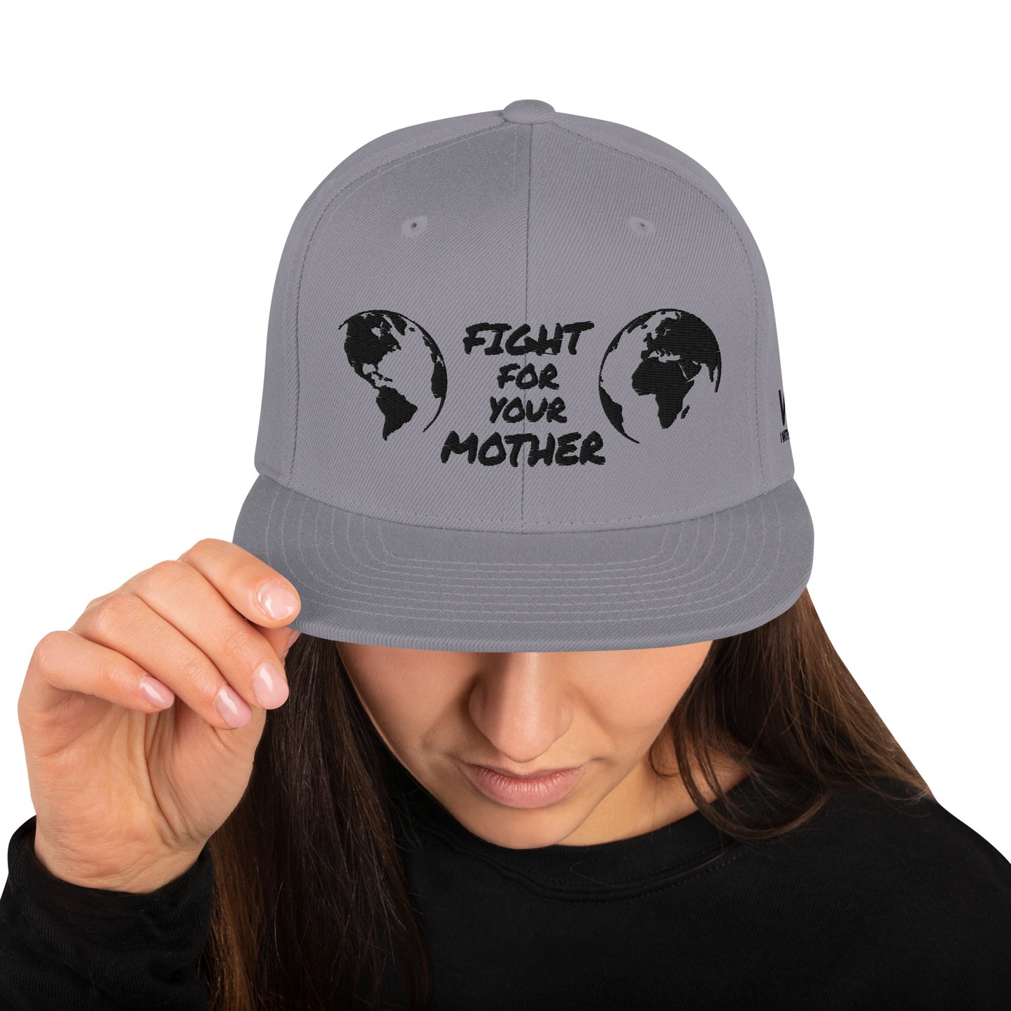 BEE HEART WISDOM - FIGHT FOR YOUR MOTHER - BLACK - SNAPBACK HAT