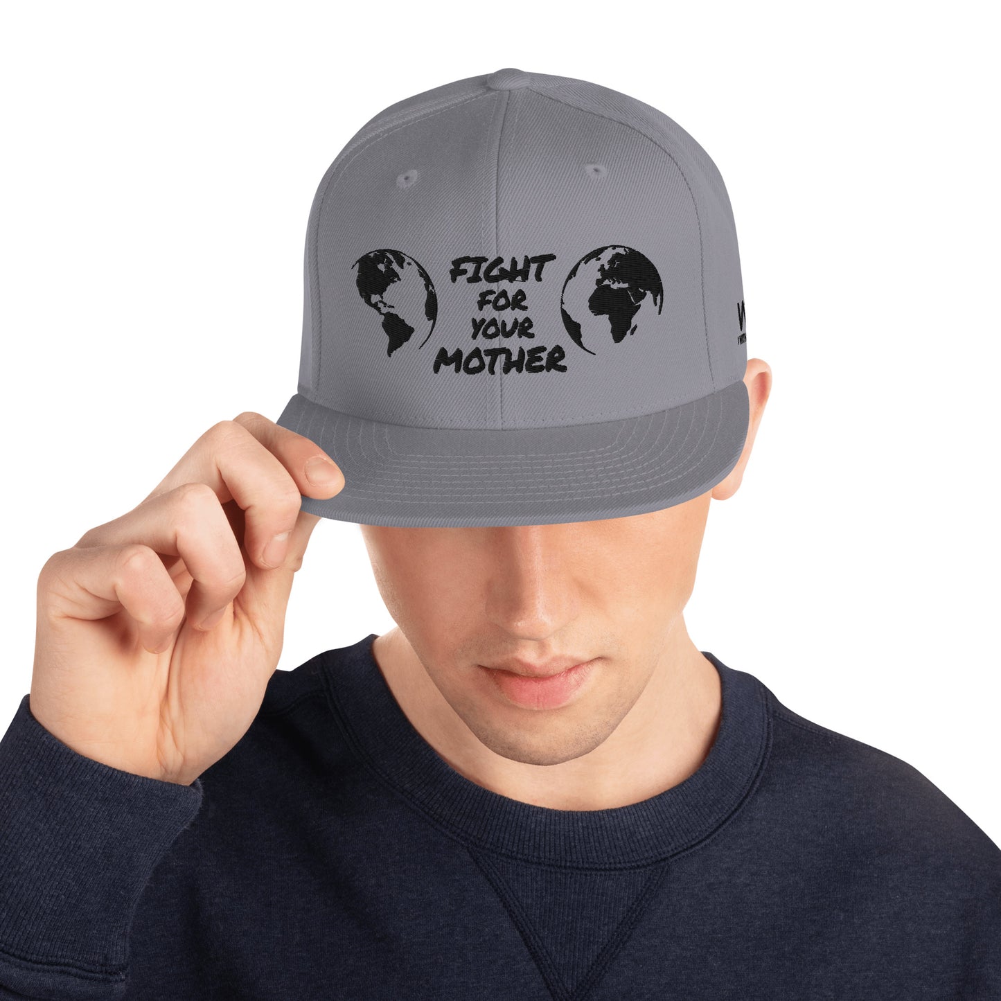 BEE HEART WISDOM - FIGHT FOR YOUR MOTHER - BLACK - SNAPBACK HAT