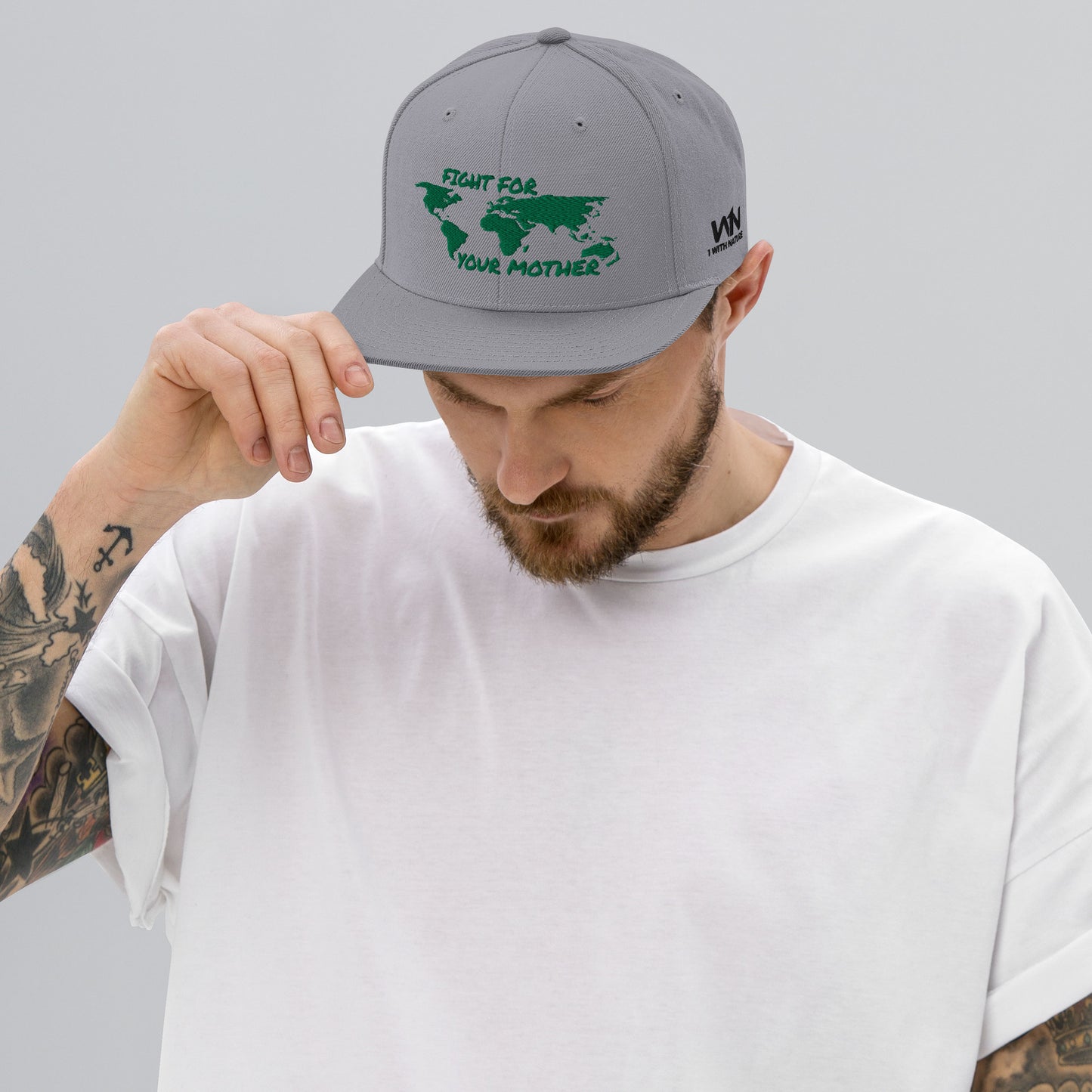 FOREST SOUL WISDOM - FIGHT FOR YOUR MOTHER - GREEN - SNAPBACK HAT