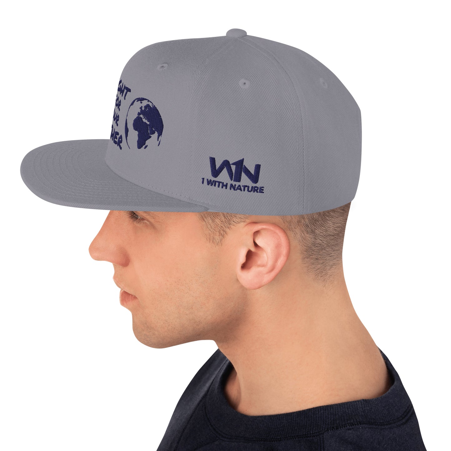 OCEAN HEART WISDOM - FIGHT FOR YOUR MOTHER - BLUE - SNAPBACK HAT