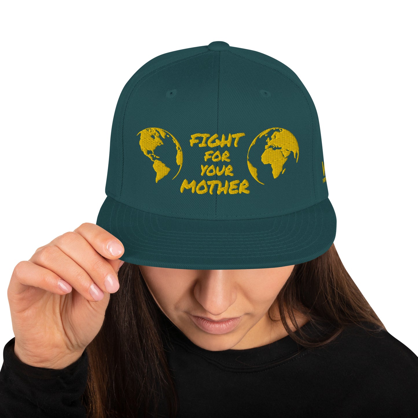 BEE HEART WISDOM - FIGHT FOR YOUR MOTHER - YELLOW - SNAPBACK HAT
