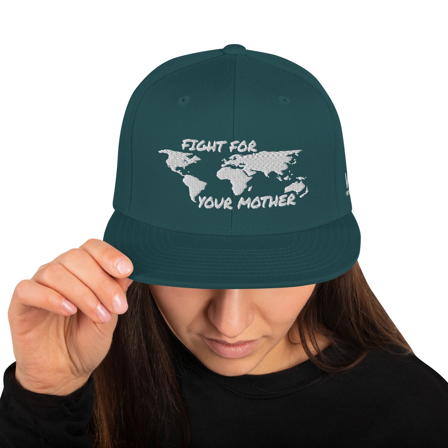 FOREST SOUL WISDOM - FIGHT FOR YOUR MOTHER - WHITE - SNAPBACK HAT
