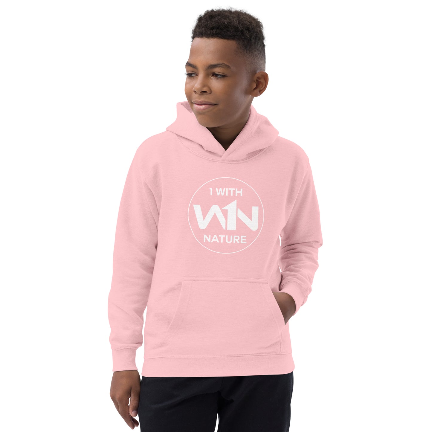 FOREST HERO - WHITE - KIDS HOODIE