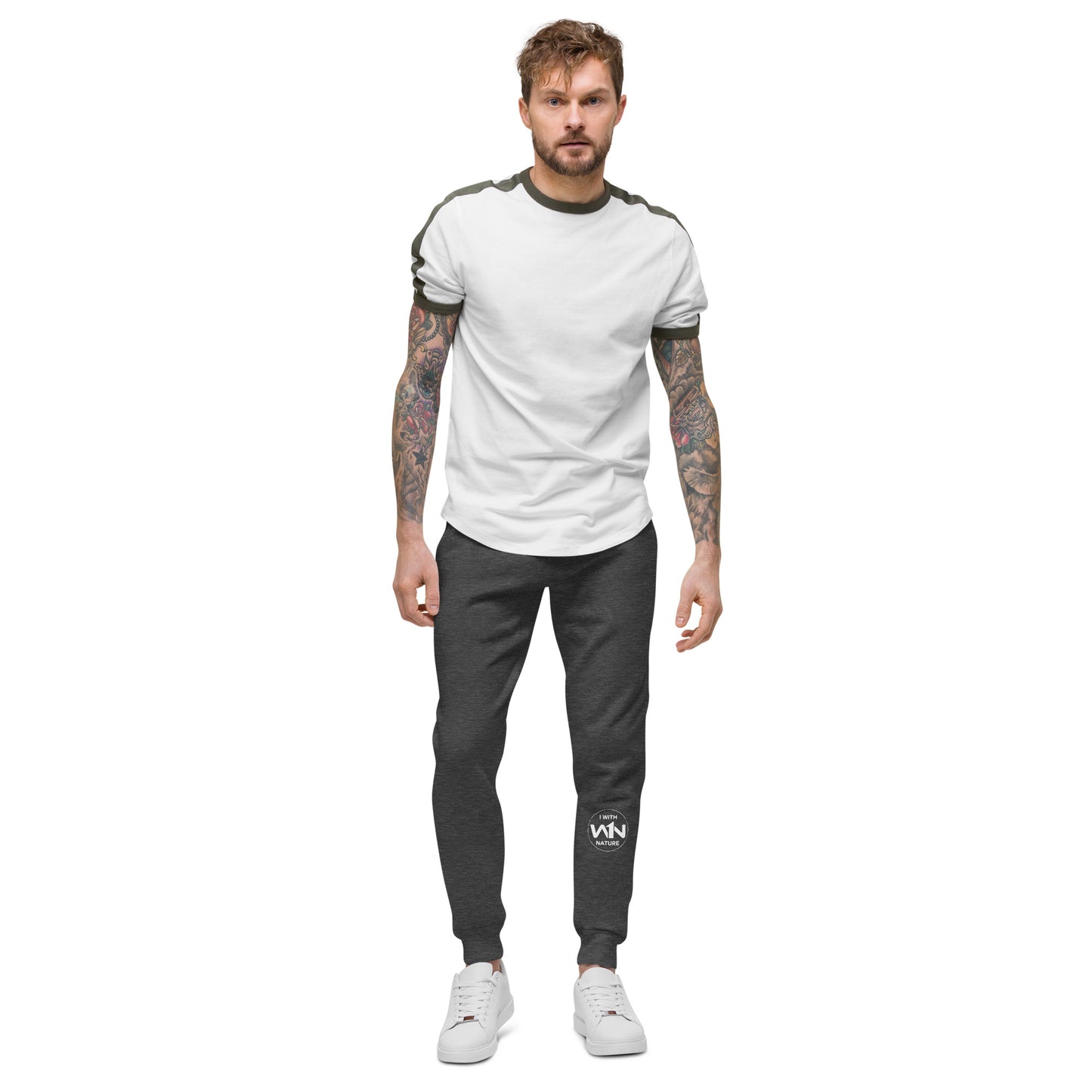 FOREST ACTIVIST - WHITE - FLEECE SWEATPANTS