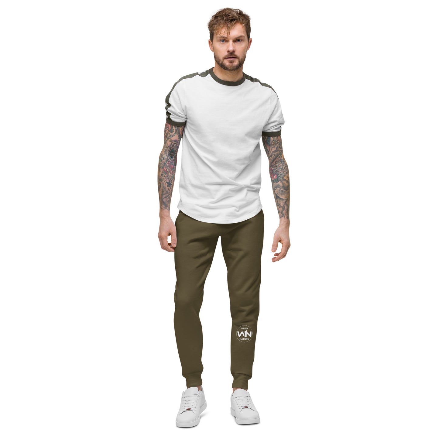 FOREST ACTIVIST - WHITE - FLEECE SWEATPANTS