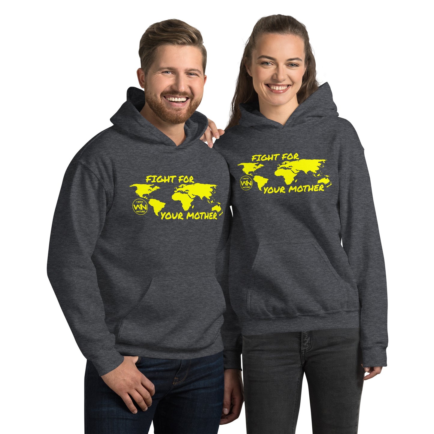 BEE FIGHTER - FIGHT FOR YOUR MOTHER - YELLOW - UNISEX HOODIE