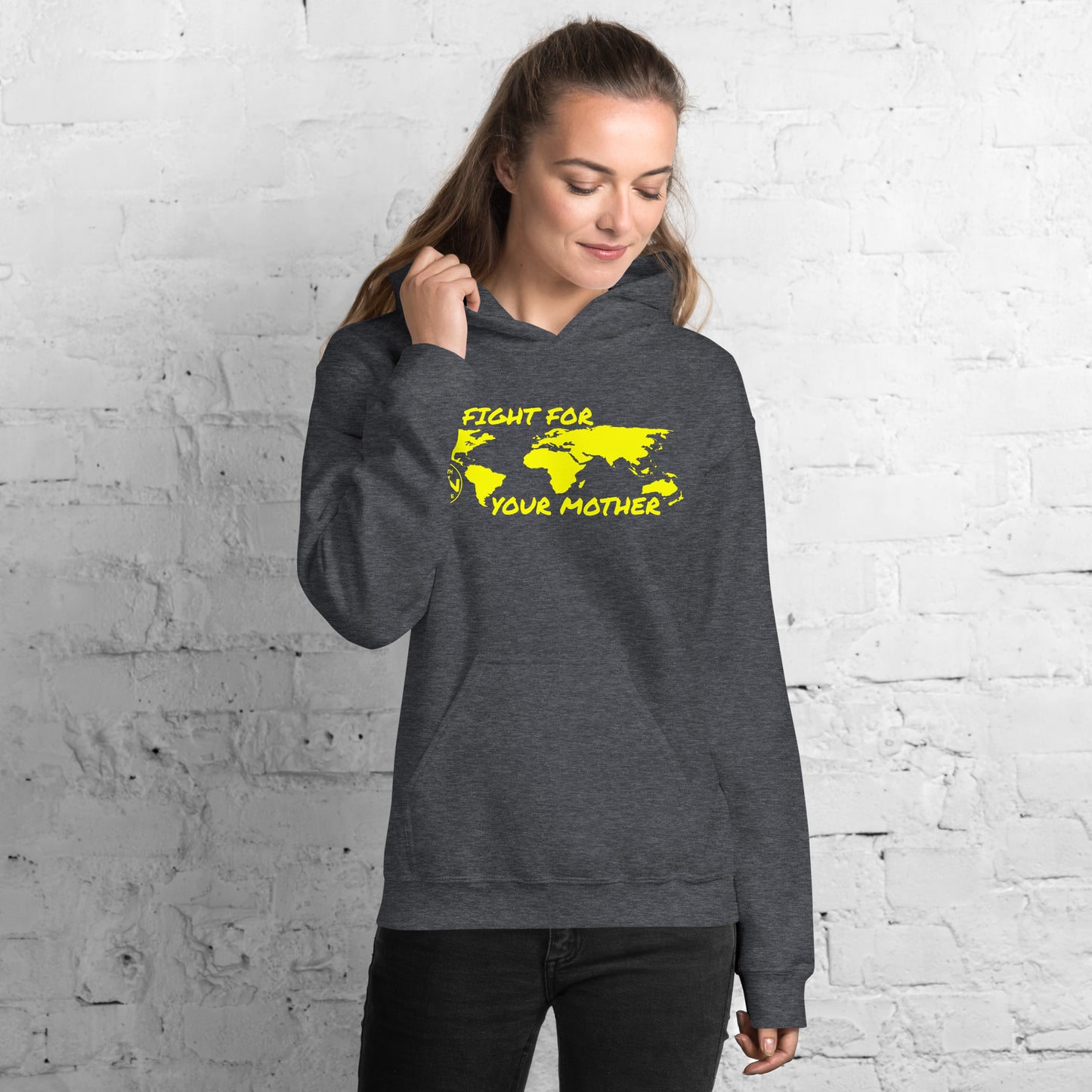 BEE FIGHTER - FIGHT FOR YOUR MOTHER - YELLOW - UNISEX HOODIE