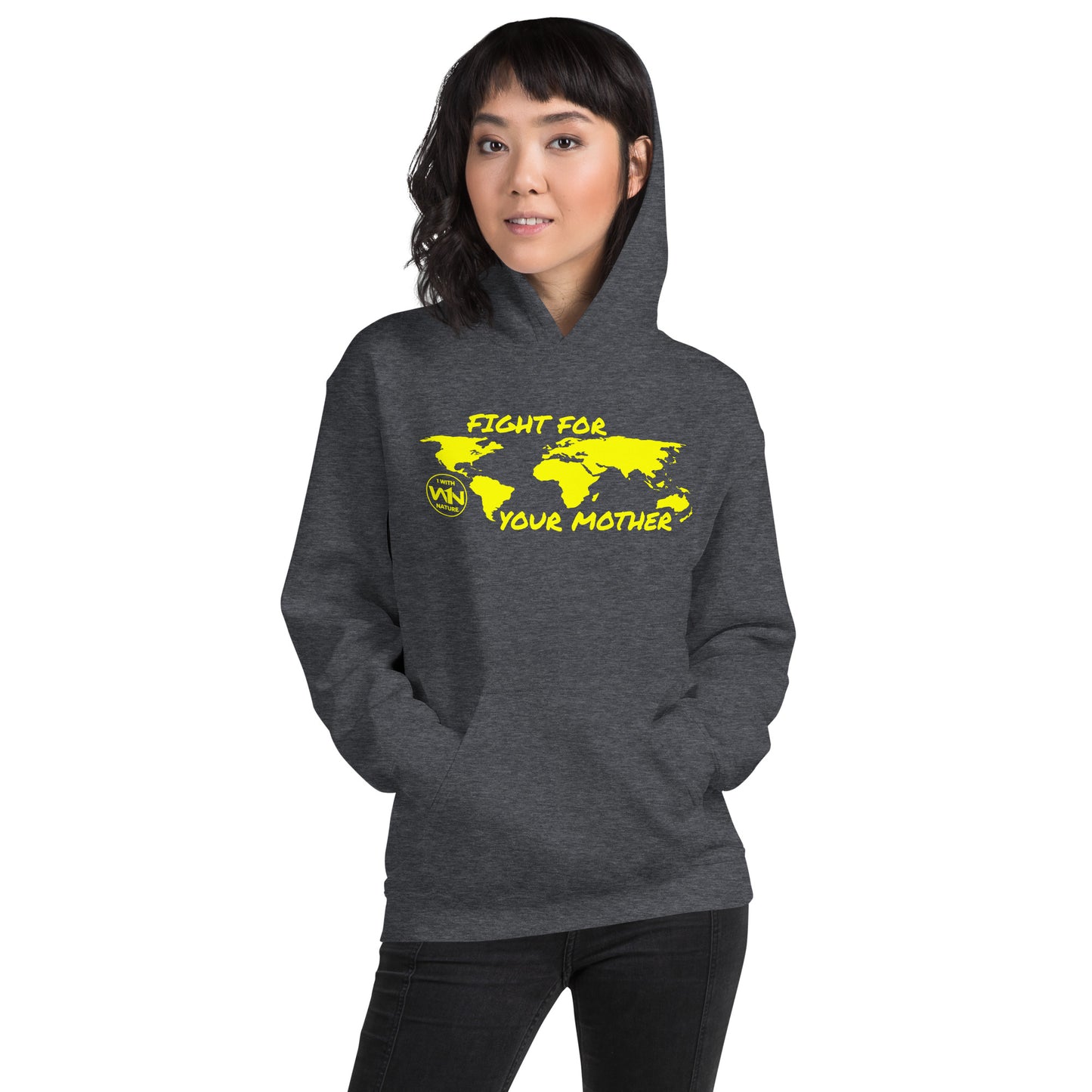 BEE FIGHTER - FIGHT FOR YOUR MOTHER - YELLOW - UNISEX HOODIE