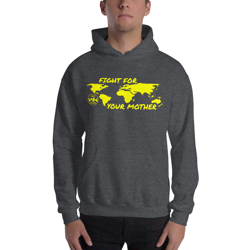 BEE FIGHTER - FIGHT FOR YOUR MOTHER - YELLOW - UNISEX HOODIE