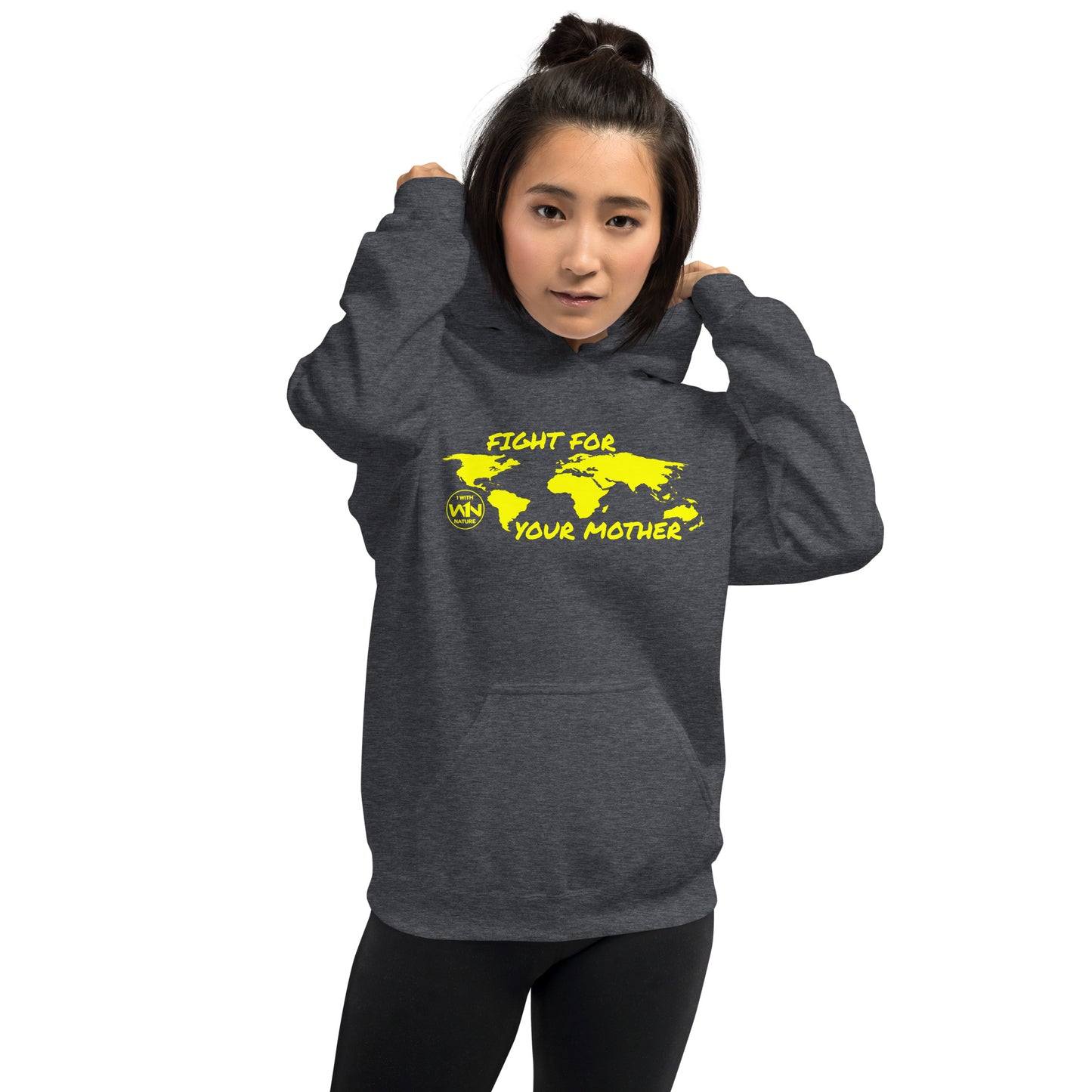 BEE FIGHTER - FIGHT FOR YOUR MOTHER - YELLOW - UNISEX HOODIE