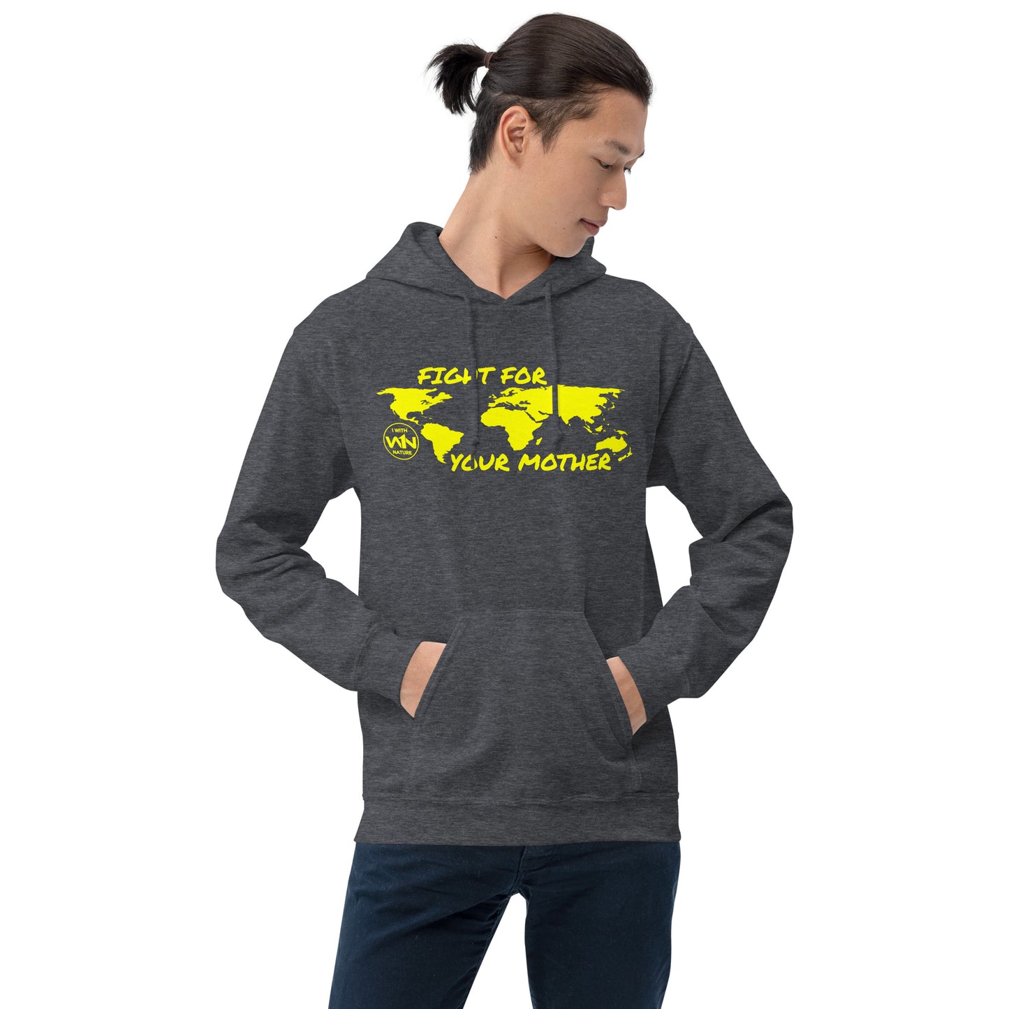 BEE FIGHTER - FIGHT FOR YOUR MOTHER - YELLOW - UNISEX HOODIE