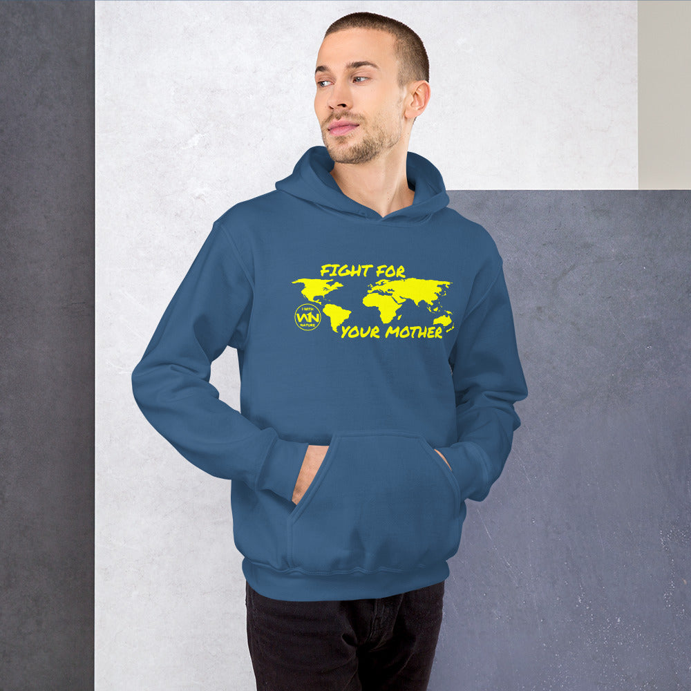 BEE FIGHTER - FIGHT FOR YOUR MOTHER - YELLOW - UNISEX HOODIE
