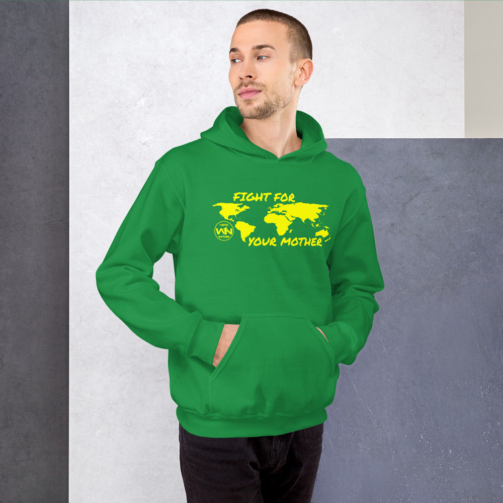 BEE FIGHTER - FIGHT FOR YOUR MOTHER - YELLOW - UNISEX HOODIE