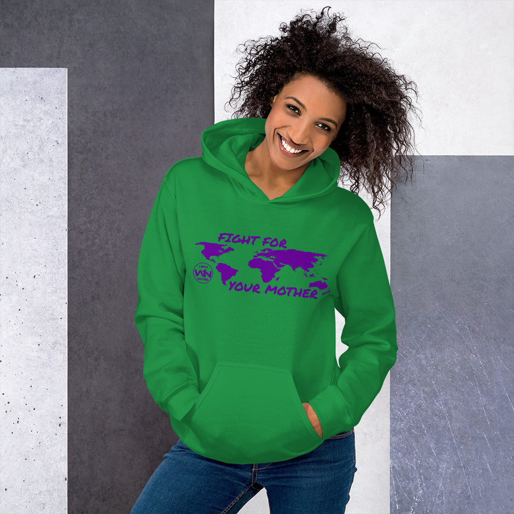 FUTURE FIGHTER - FIGHT FOR YOUR MOTHER - PURPLE - UNISEX HOODIE