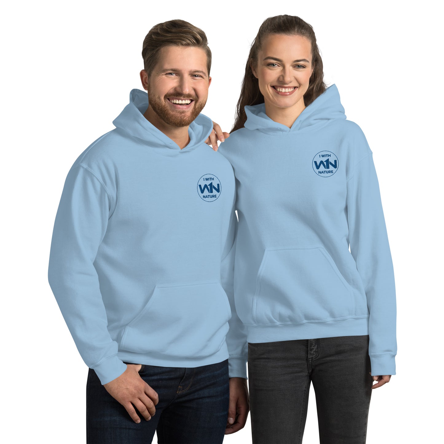 OCEAN HEART FIGHTER - BLUE - UNISEX HOODIE