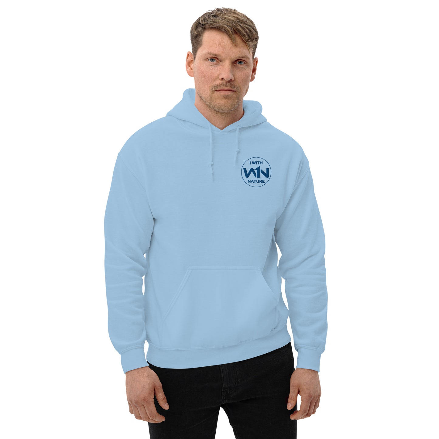 OCEAN HEART FIGHTER - BLUE - UNISEX HOODIE