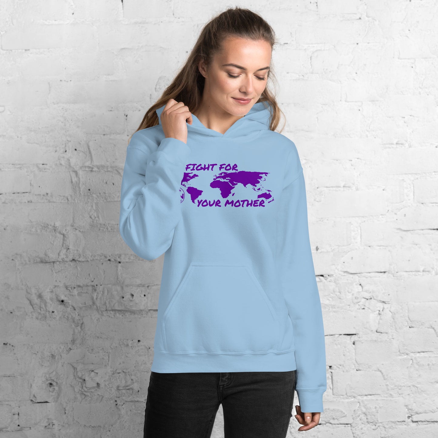 FUTURE FIGHTER - FIGHT FOR YOUR MOTHER - PURPLE - UNISEX HOODIE