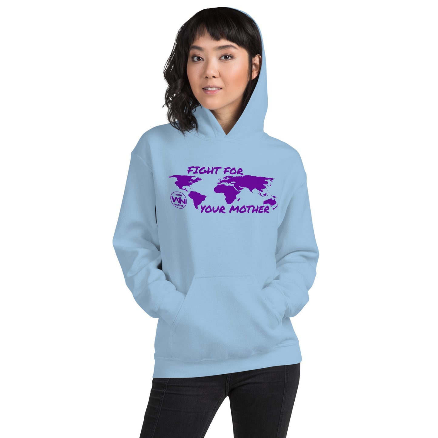 FUTURE FIGHTER - FIGHT FOR YOUR MOTHER - PURPLE - UNISEX HOODIE