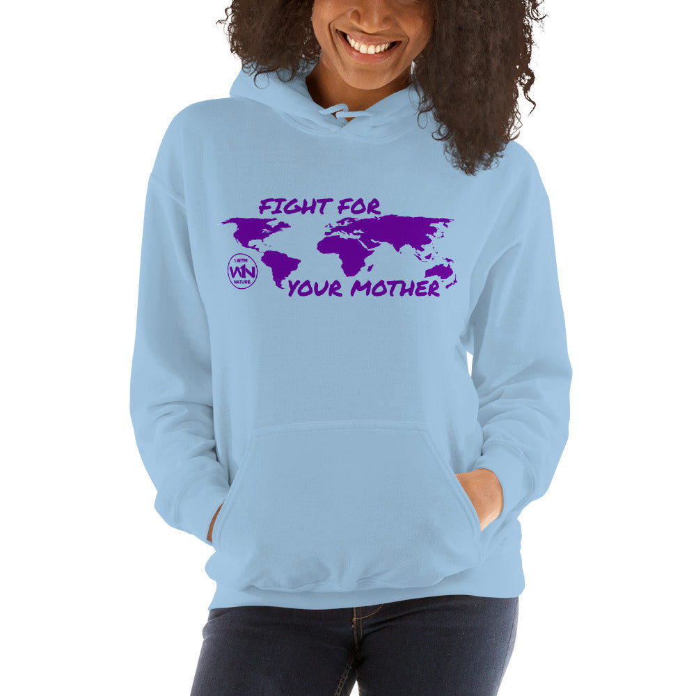 FUTURE FIGHTER - FIGHT FOR YOUR MOTHER - PURPLE - UNISEX HOODIE