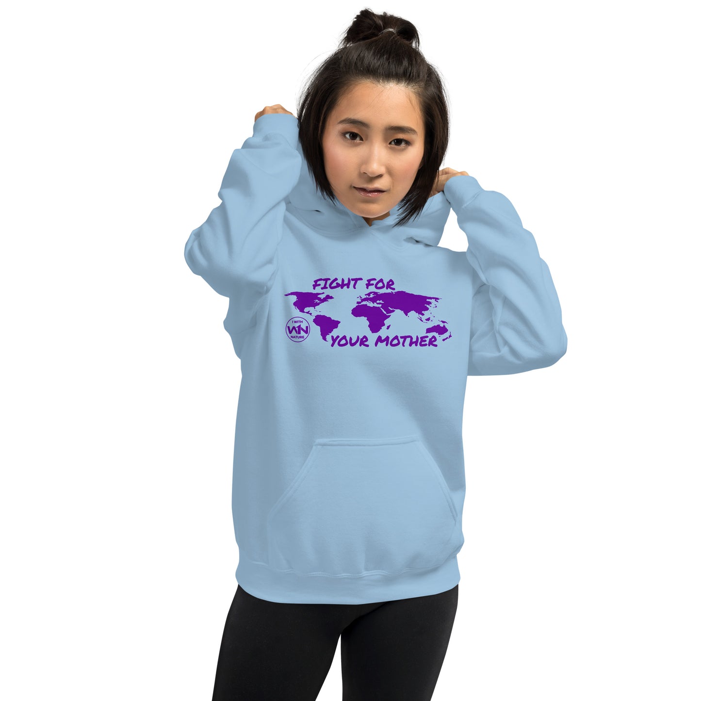 FUTURE FIGHTER - FIGHT FOR YOUR MOTHER - PURPLE - UNISEX HOODIE