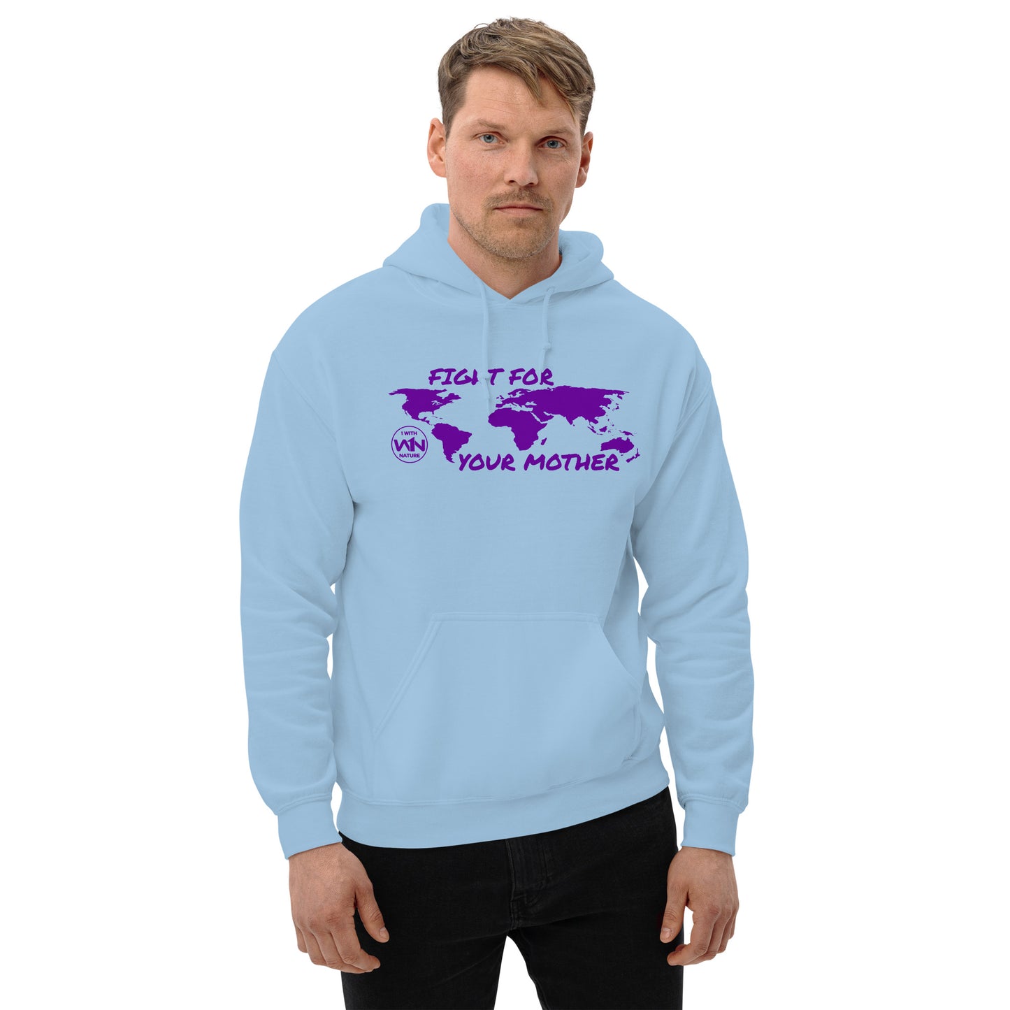 FUTURE FIGHTER - FIGHT FOR YOUR MOTHER - PURPLE - UNISEX HOODIE