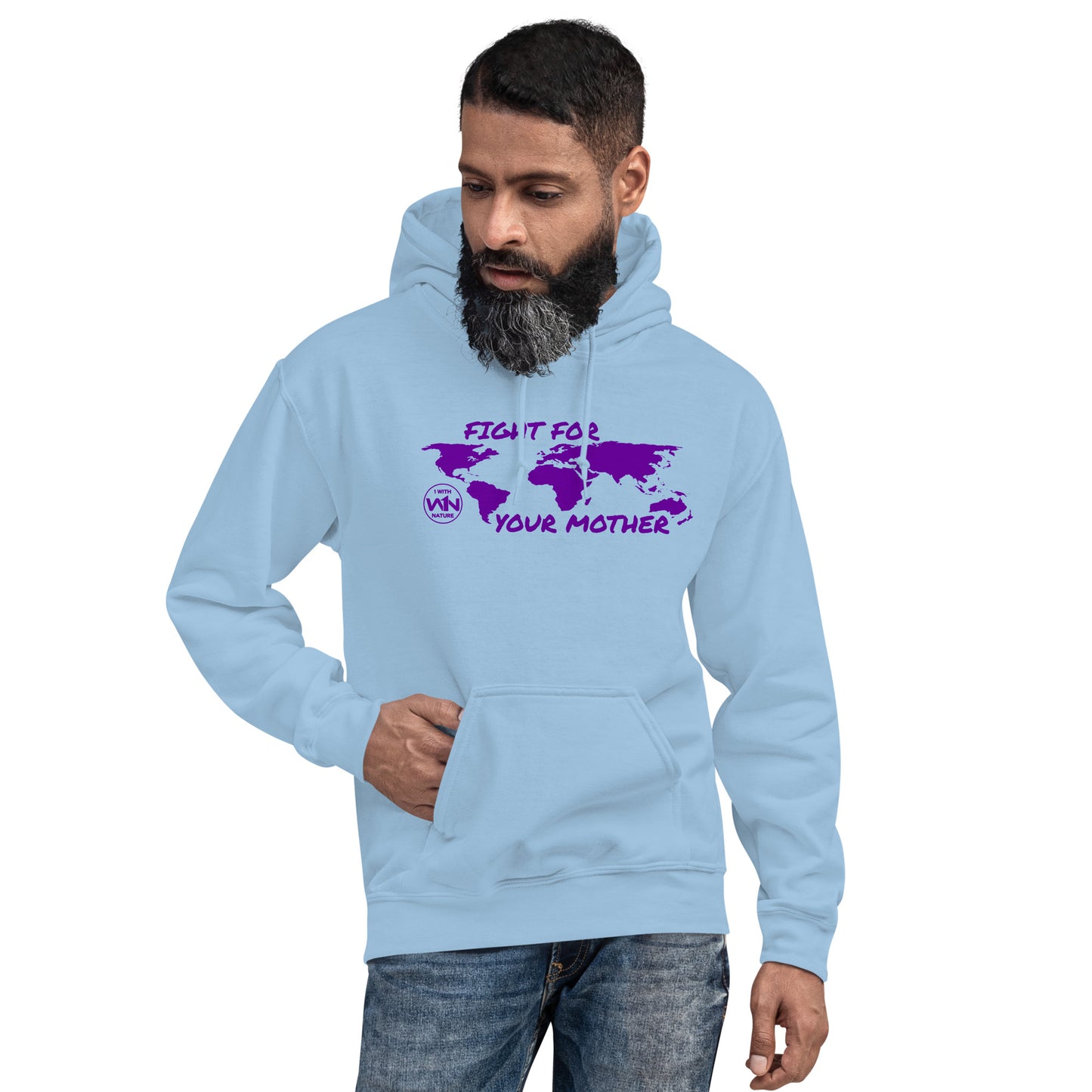 FUTURE FIGHTER - FIGHT FOR YOUR MOTHER - PURPLE - UNISEX HOODIE