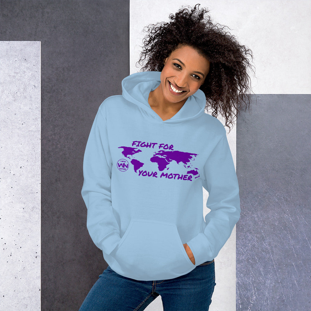 FUTURE FIGHTER - FIGHT FOR YOUR MOTHER - PURPLE - UNISEX HOODIE