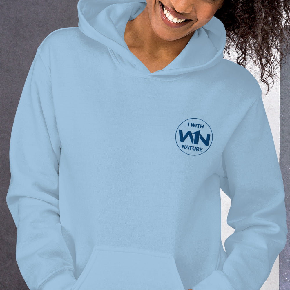 OCEAN HEART FIGHTER - BLUE - UNISEX HOODIE