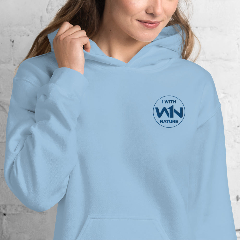 OCEAN HEART FIGHTER - BLUE - UNISEX HOODIE