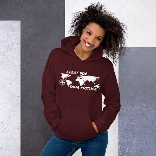 FOREST FIGHTER - FIGHT FOR YOUR MOTHER - WHITE - UNISEX HOODIE