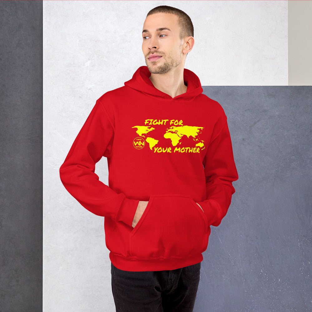 BEE FIGHTER - FIGHT FOR YOUR MOTHER - YELLOW - UNISEX HOODIE