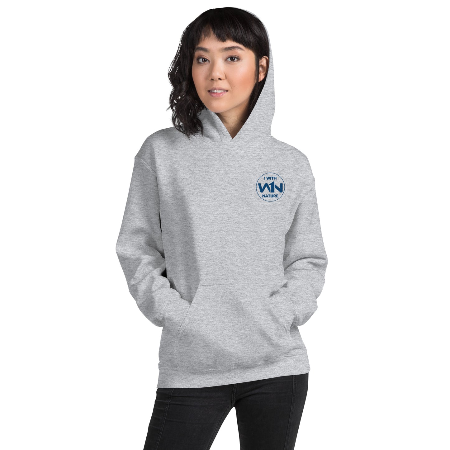 OCEAN HEART FIGHTER - BLUE - UNISEX HOODIE