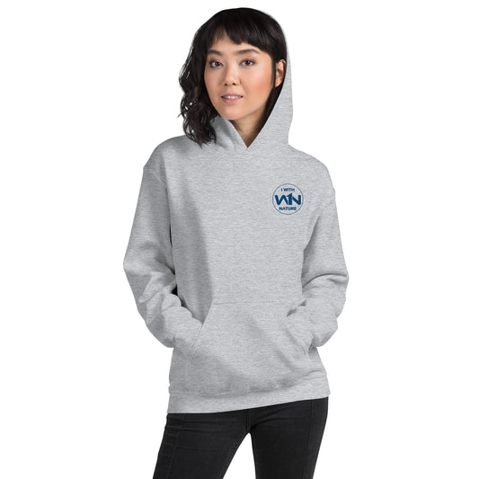 OCEAN HEART FIGHTER - BLUE - UNISEX HOODIE