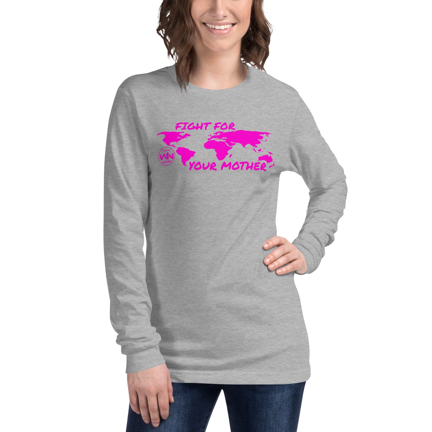 FUTURE SOUL SAVIOR - FIGHT FOR YOUR MOTHER - PINK - LONG SLEEVE TEE